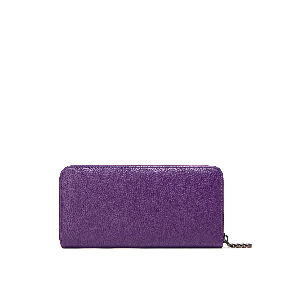 Mae Zip Wallet Bag in Plum Pebbled Leather - Stylish Crossbody Purse for Women, Perfect for Travel, Shopping & Everyday Use