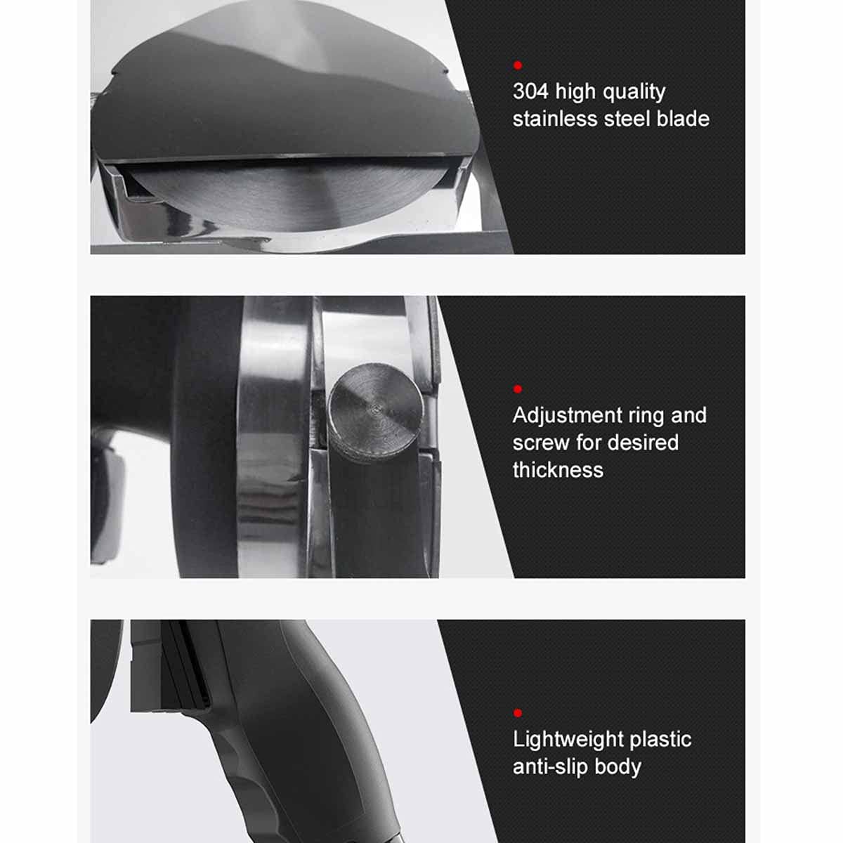 Electric Kebab Meat Slicer - 80W 2800RPM with 100mm Blade for Turkish Doner, Lamb, Beef & Poultry - Commercial & Home Use for Shawarma, Gyros, Kebabs & Deli Meats