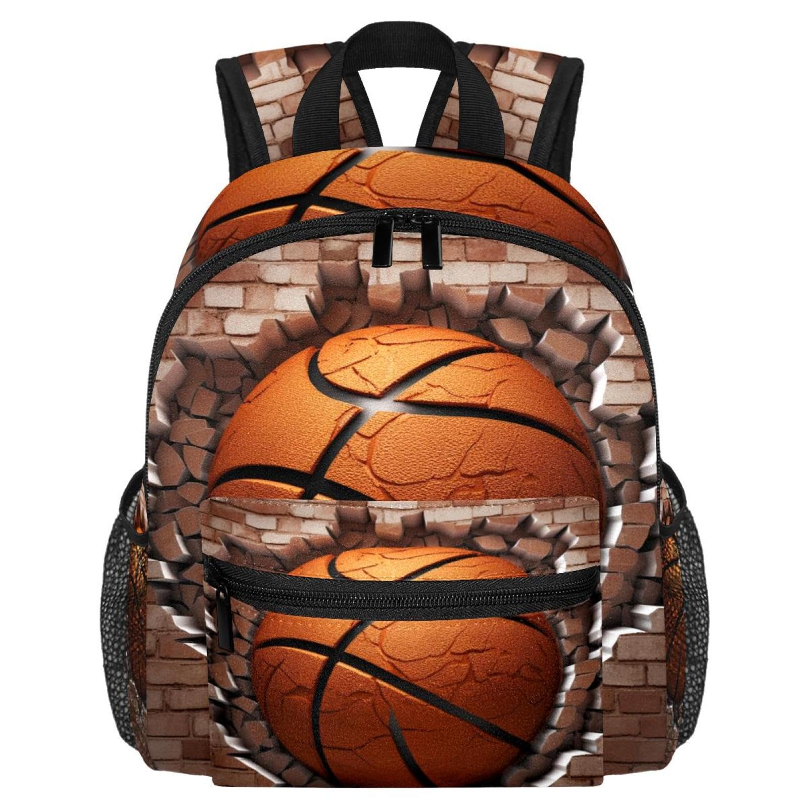 Premium Travel & Work Backpack - Durable Ball Basketball Wall Texture Design - Perfect for Commuting, Gym, School & Outdoor Adventures