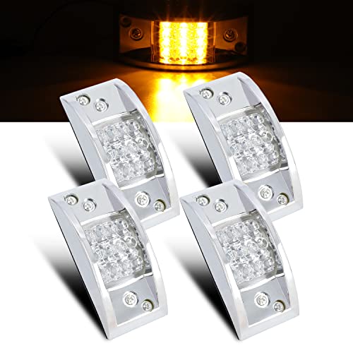 4pcs Clear/Amber