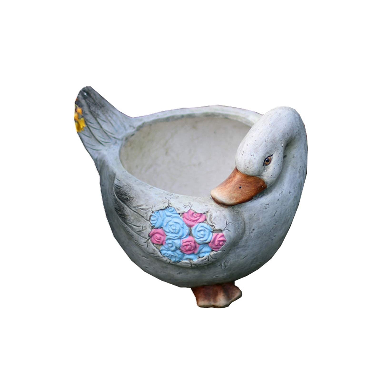 Beautiful Swan Flower Pot for Succulents & Plants - Outdoor Garden Decor, Patio, Terrace & Lawn Decoration - Perfect for Home Gardening & Landscape Design