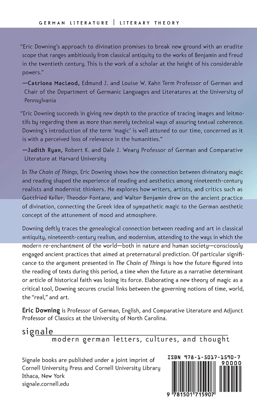 The Chain of Things: Divinatory Magic and Reading Practices in German Literature (1850-1940) | Signale Modern German Letters | Perfect for Literary Studies & Cultural History Research