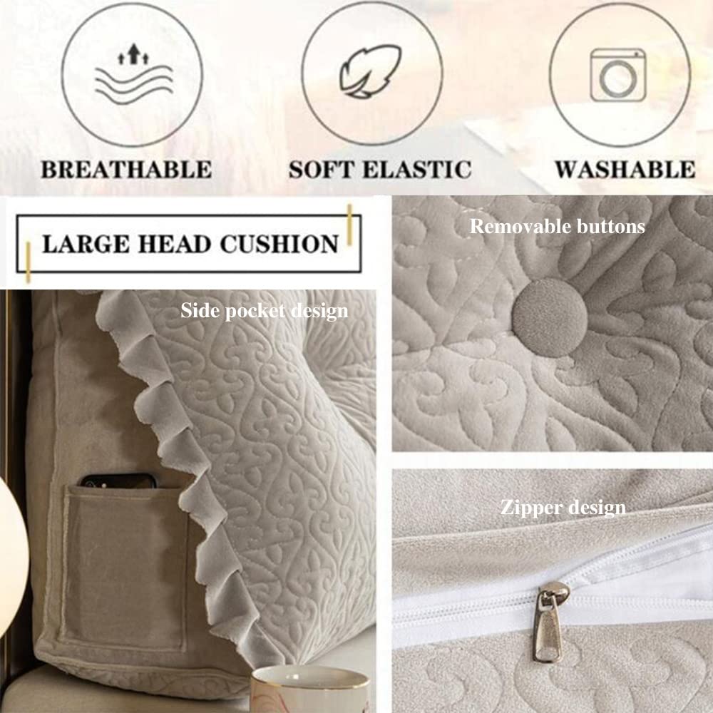 **Large Reading Wedge Pillow for Bed - 70