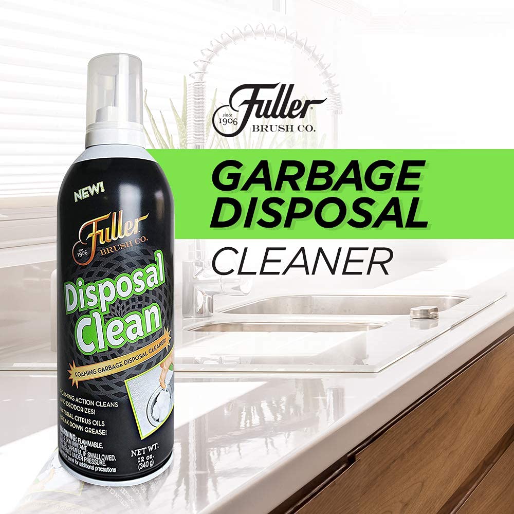 Fuller Brush Garbage Disposal Cleaner with Foaming Action - Fresh Citrus Scent (12 oz, 6 Pack) | Eliminates Odors & Cleans Kitchen Sink Drains | Perfect for Home & Commercial Use
