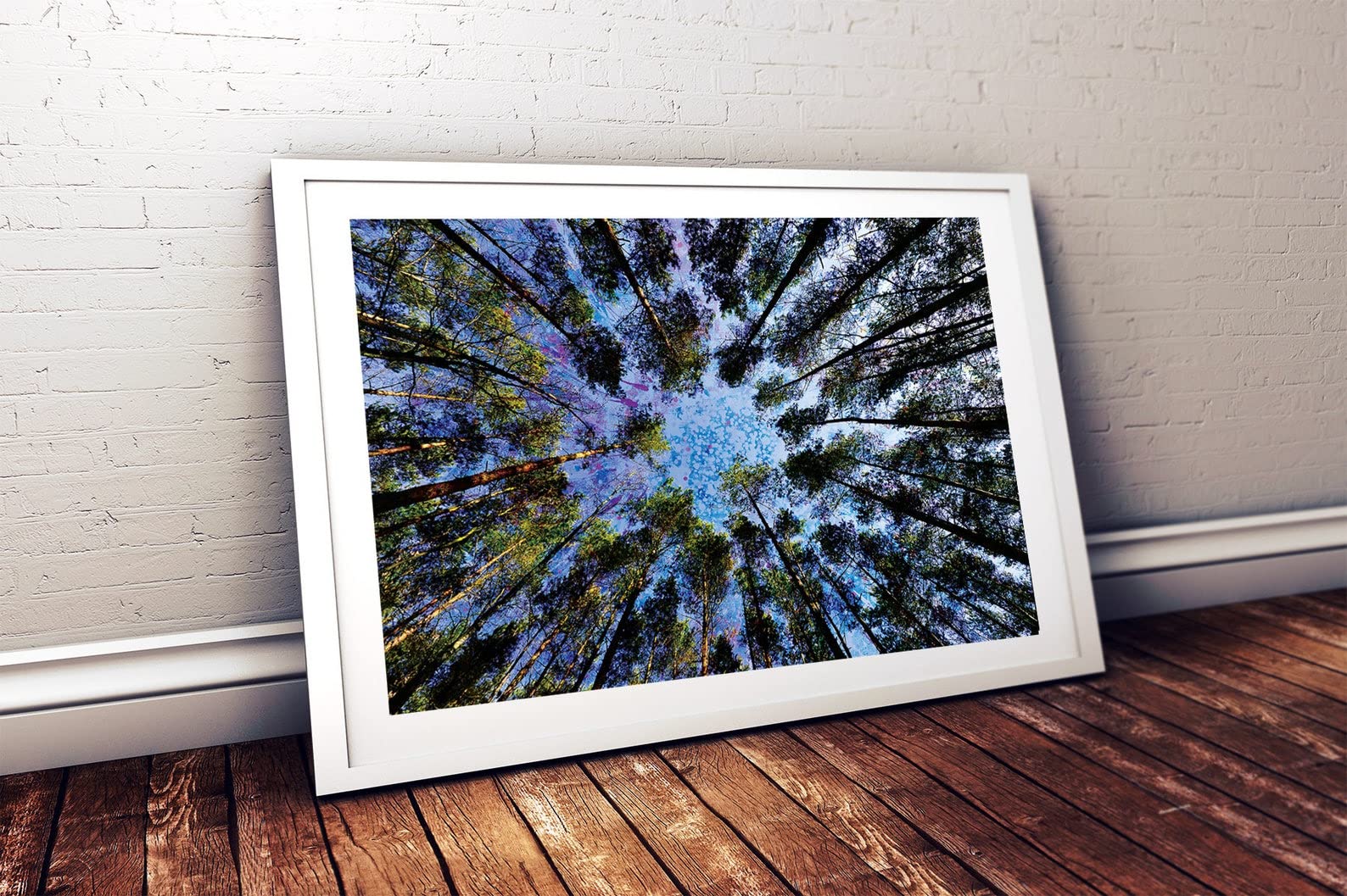 Trippy Tree Canopy Art Print - Nature Wall Decor Poster with Earthy Forest Design | Premium Quality Paper | Unframed Wall Art for Bedroom, Living Room & Office | Perfect for Meditation Spaces & Bohemian Home Decor