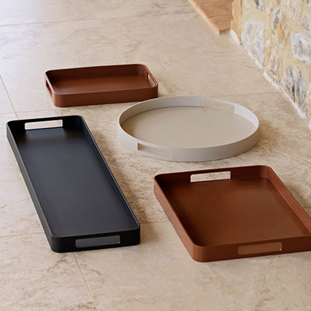 Cane Line Design Team Skye Tray - Premium Outdoor Serving Tray for Patio, Poolside & Garden Entertaining - Durable Rattan Accessory for Drinks, Snacks & Decor