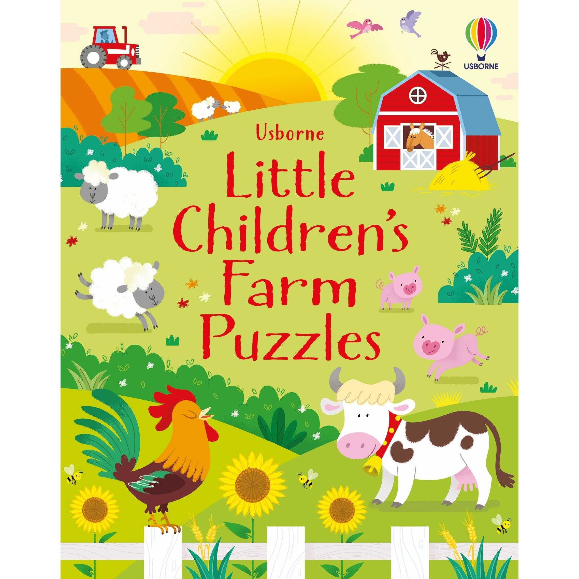 Farm Animal Puzzles for Toddlers - Wooden Jigsaw Learning Toys for Kids Ages 2-4 - Perfect for Early Childhood Education & Montessori Playtime