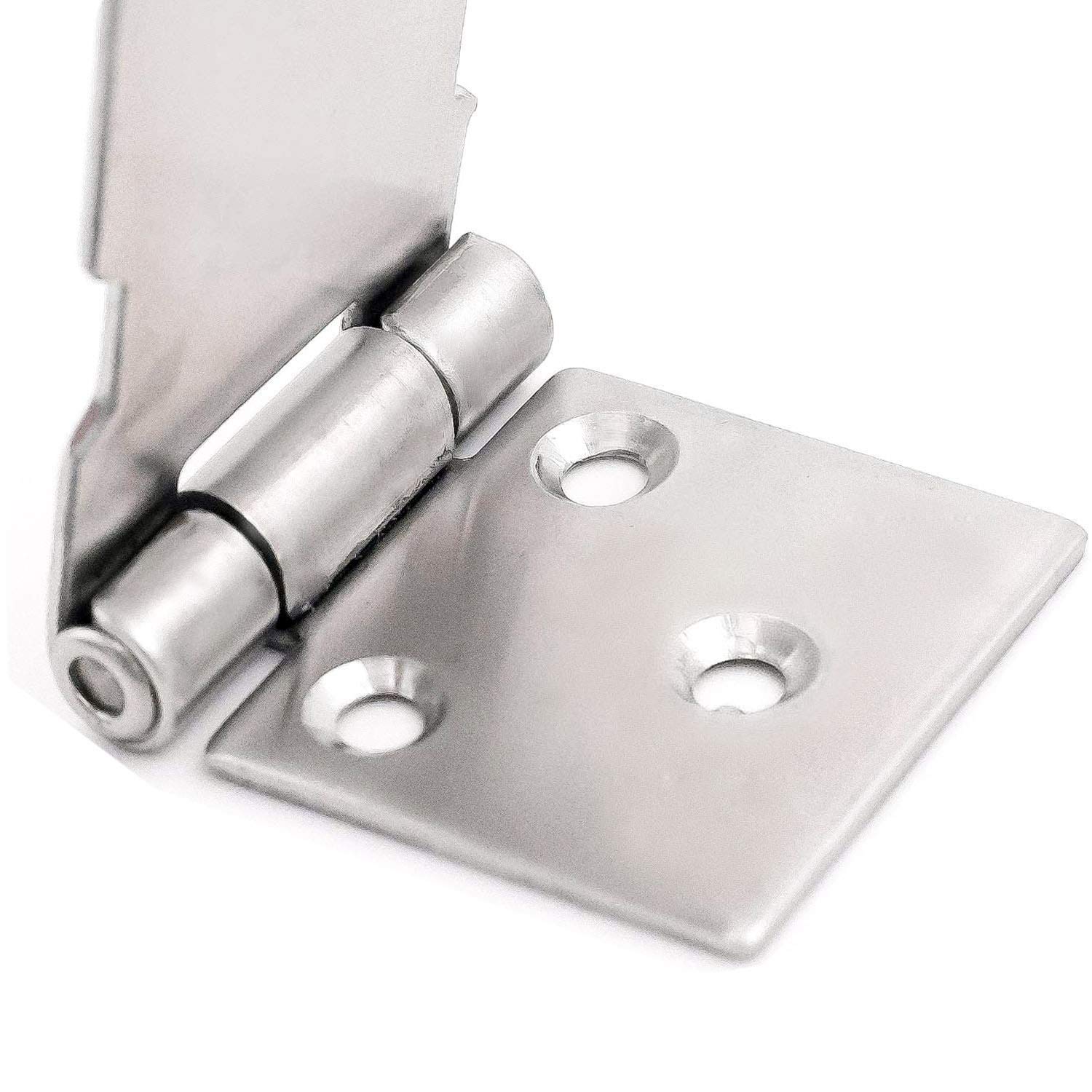 2 Pack 3 Inch Stainless Steel Door Hasp Latch Lock with Screws - Heavy Duty Security Clasp for Cabinet, Furniture, Drawer, Cupboard & Gate - Perfect for Home, Office & Storage Security