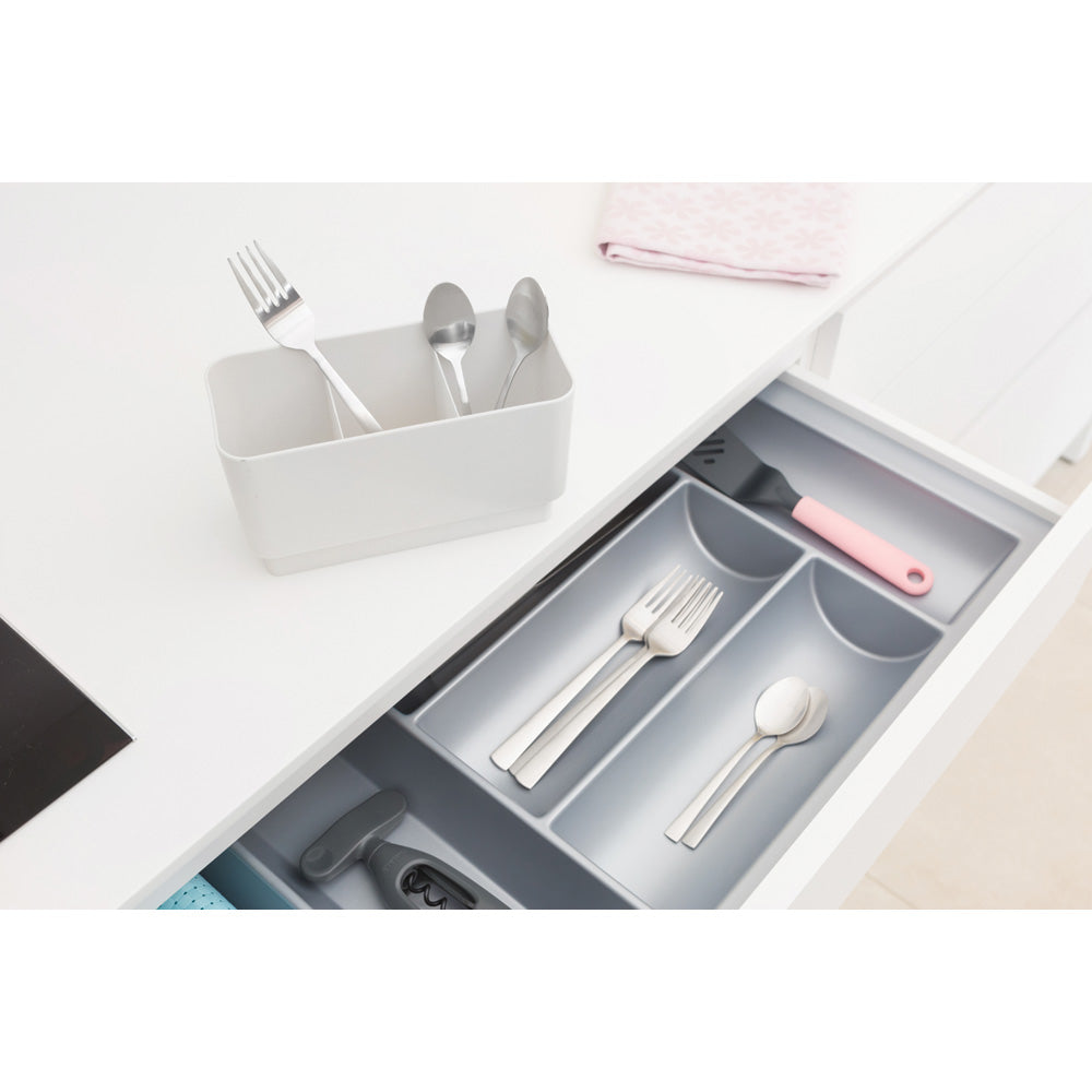 Stainless Steel Dish Drying Rack - Light Grey Countertop Organizer for Kitchen | Perfect for Drying Plates, Cups & Utensils After Washing