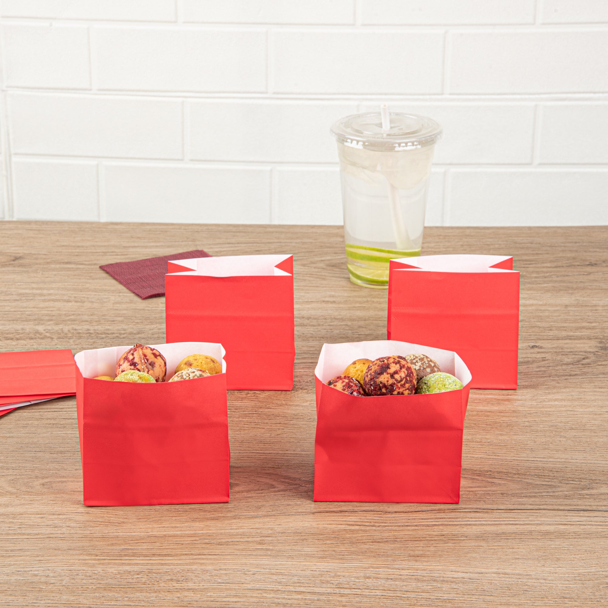 Red Small Snack Bags 3.75