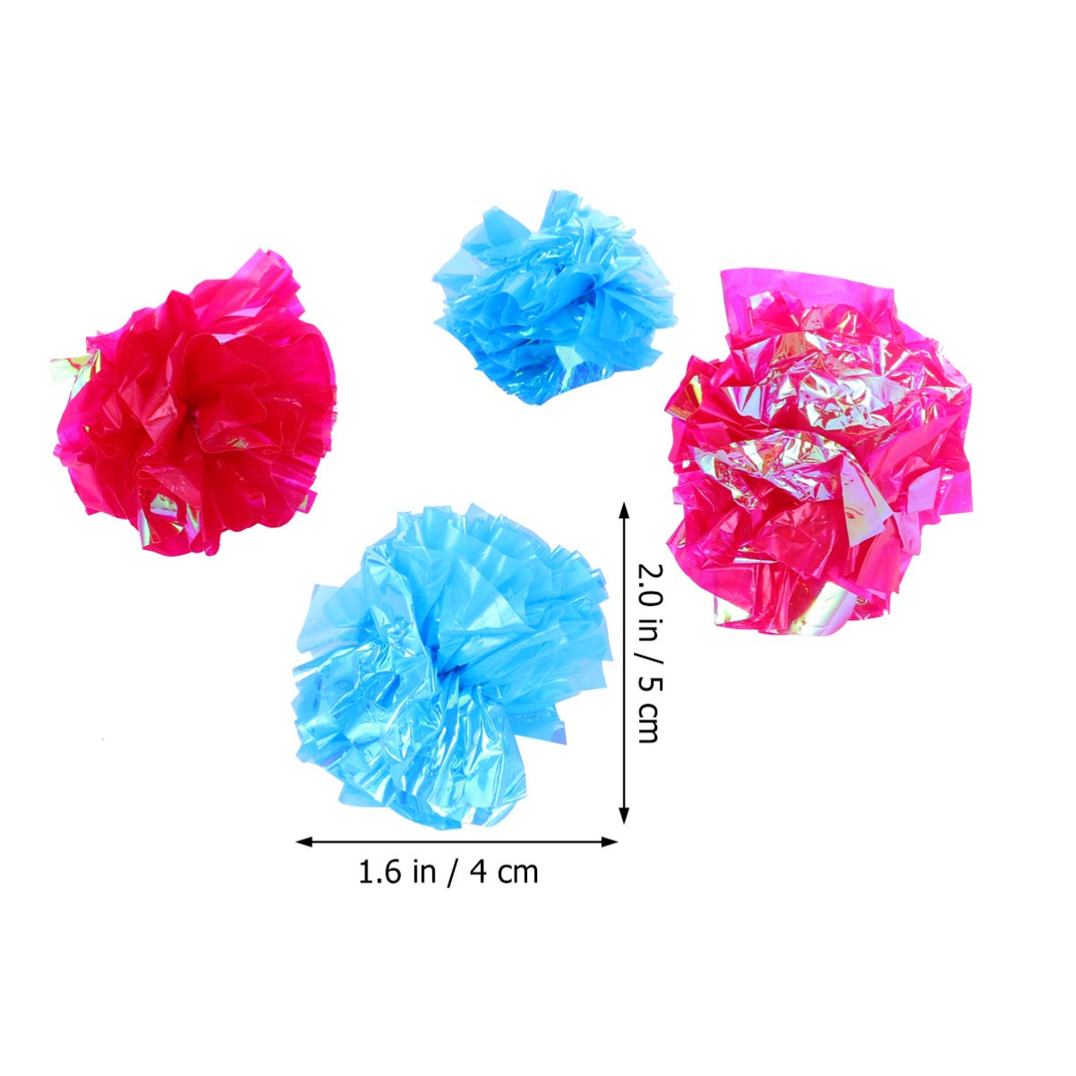 Balacoo 25Pcs Cat Toy Set - Rattle Balls, Crinkle Balls & Interactive Cat Toys for Exercise & Play | Fun Shiny Paper Flower Balls for Indoor Cats & Kittens | Perfect for Playtime, Training & Bonding