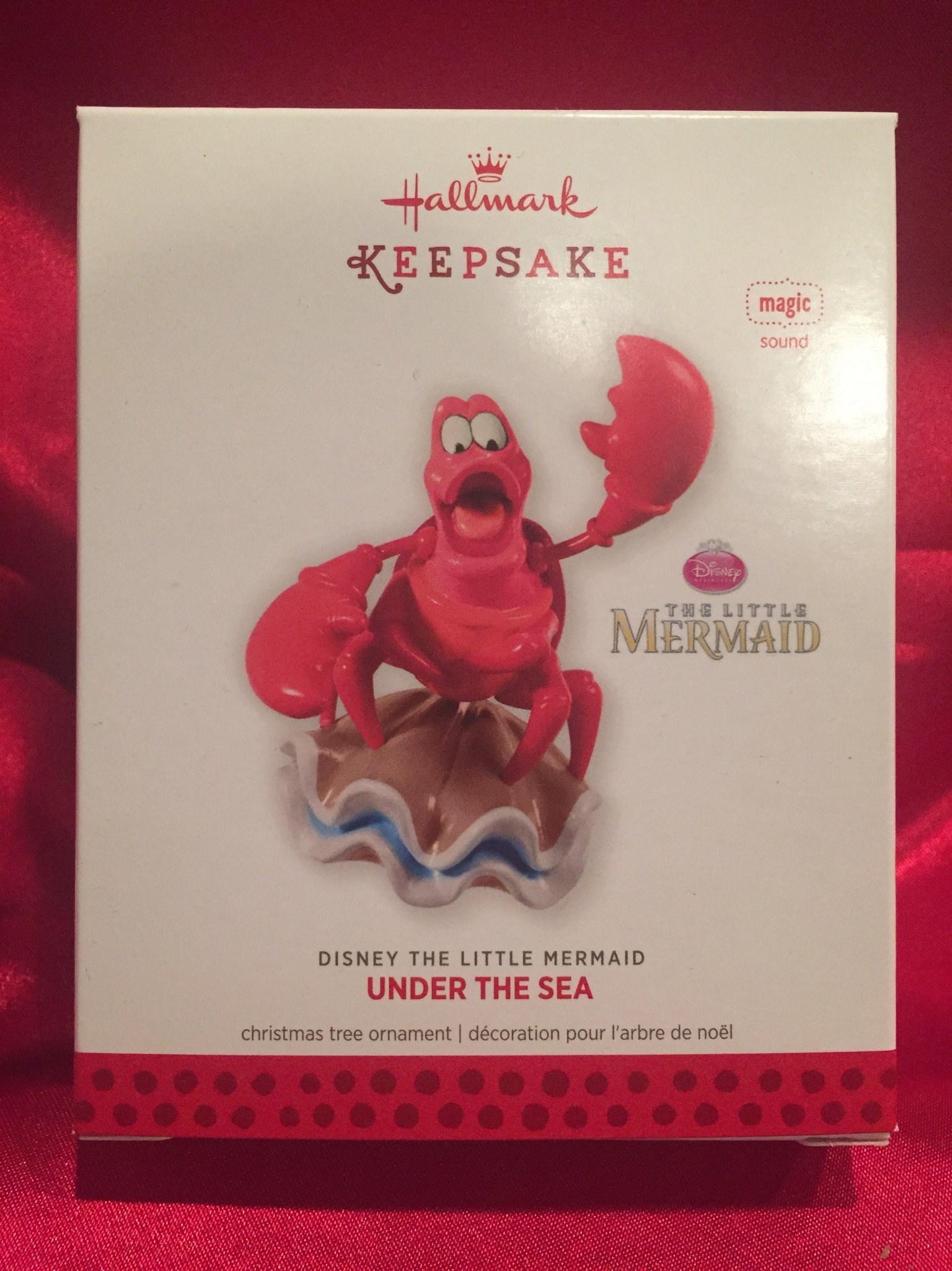 Disney The Little Mermaid 2013 Hallmark Ornament - Under The Sea Collectible for Christmas Tree Decor, Gift for Disney Fans & Movie Lovers