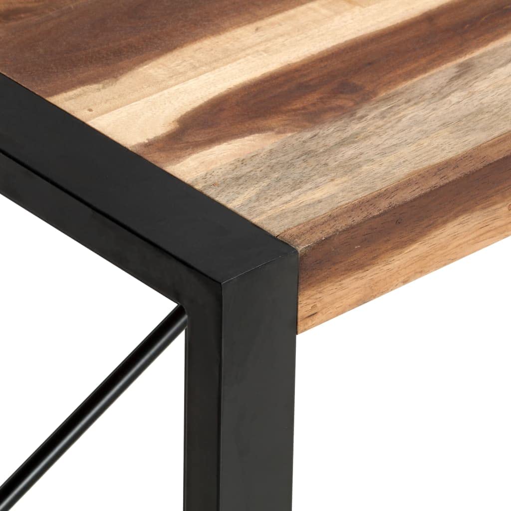 Solid Wood Coffee Table 47x24x16 Inches - Square Sheesham Wood Center Table for Living Room, Bedroom & Study - Rustic Modern Furniture for Home Decor, Entertaining & Relaxation
