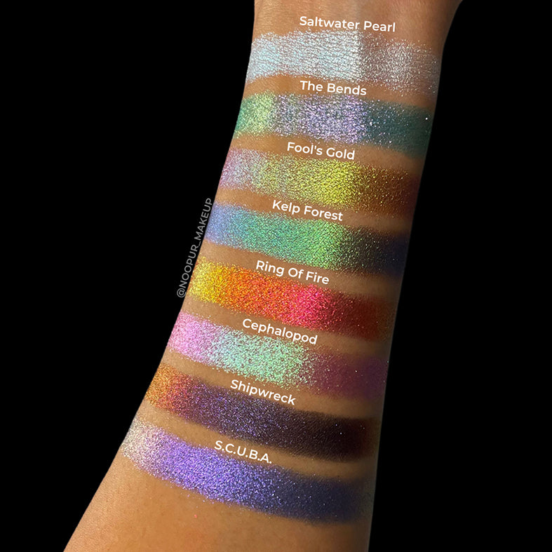 Deep Sea Treasures Eyeshadow Palette - 12 Vibrant Shades for Stunning Makeup Looks | Perfect for Party, Halloween & Cosplay