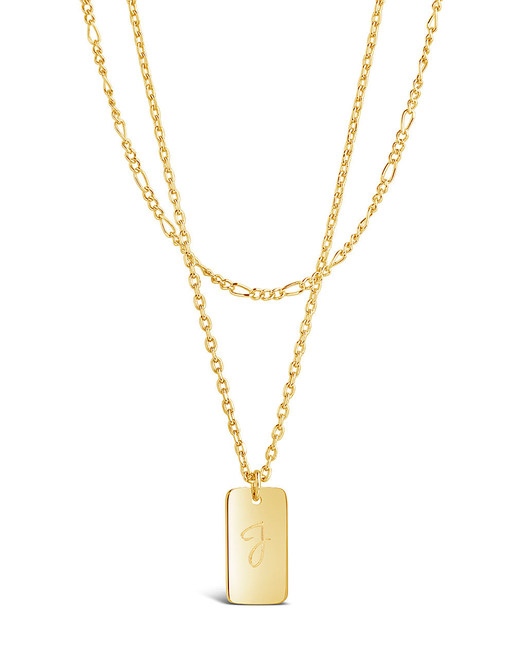 Layered Chain Necklace for Women - Initial Pendant Necklace, Dainty Gold & Silver Jewelry Gift for Her - Perfect for Everyday Wear, Date Night & Special Occasions