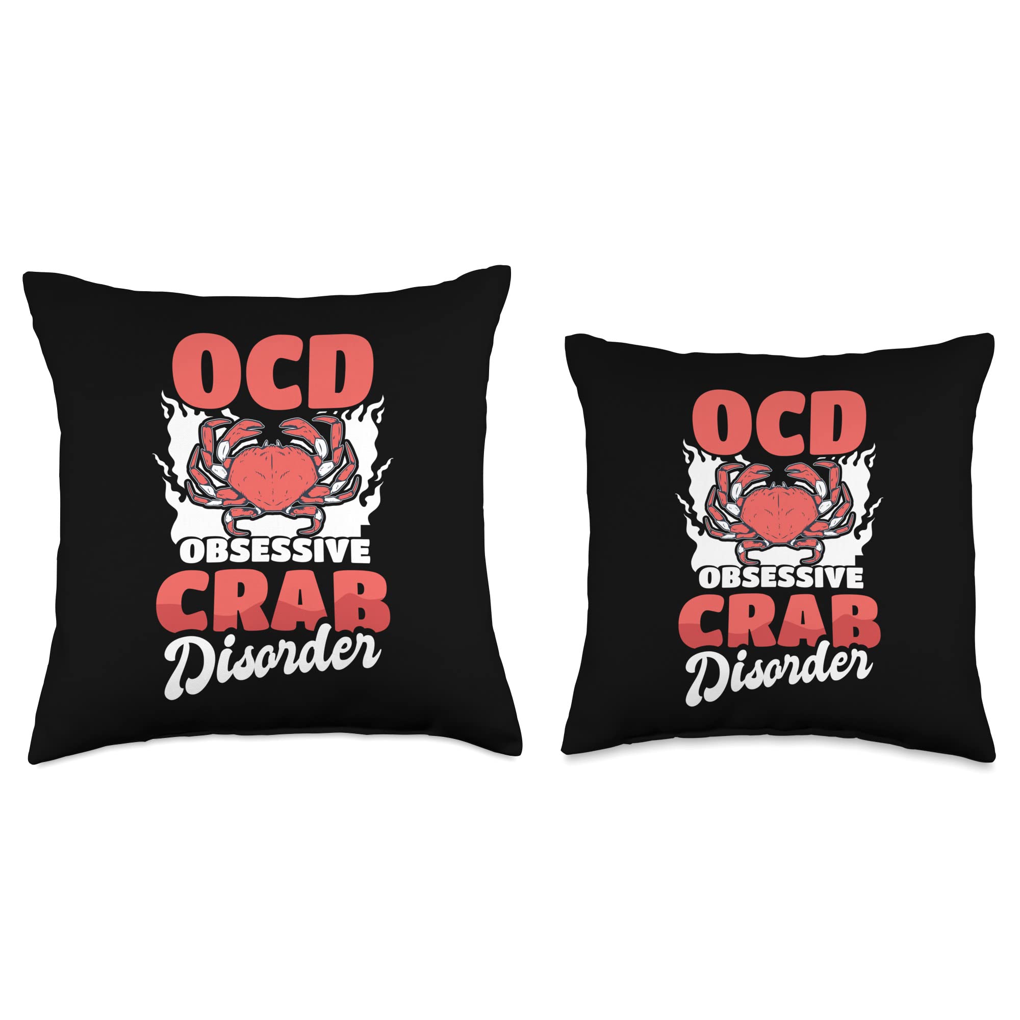 Funny Crab Lover Pillow 16x16 - Seafood Decor Gift for Crabbing Enthusiasts - Home & Boat Decor