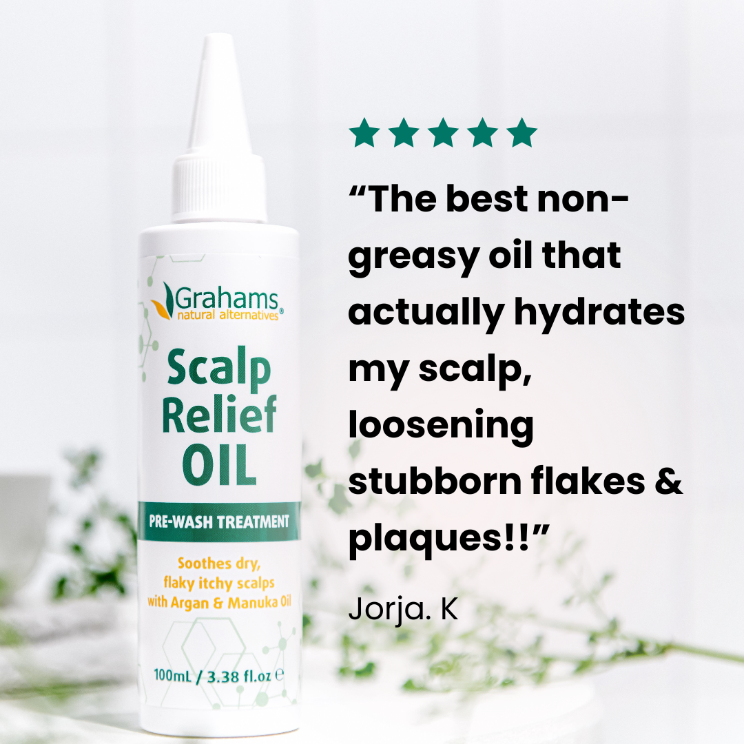 Natural Scalp Relief Oil for Dry Itchy Scalp - Soothes Irritation & Promotes Hair Growth - Perfect for Daily Scalp Care & Massage