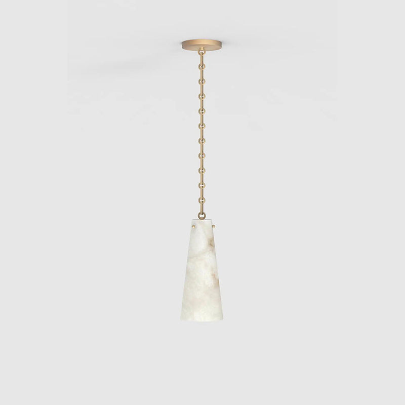 Modern Charlie Alabaster Pendant Light Fixture - Elegant Hanging Chandelier for Kitchen Island, Dining Room & Living Room | Perfect for Farmhouse, Mid-Century & Contemporary Home Decor