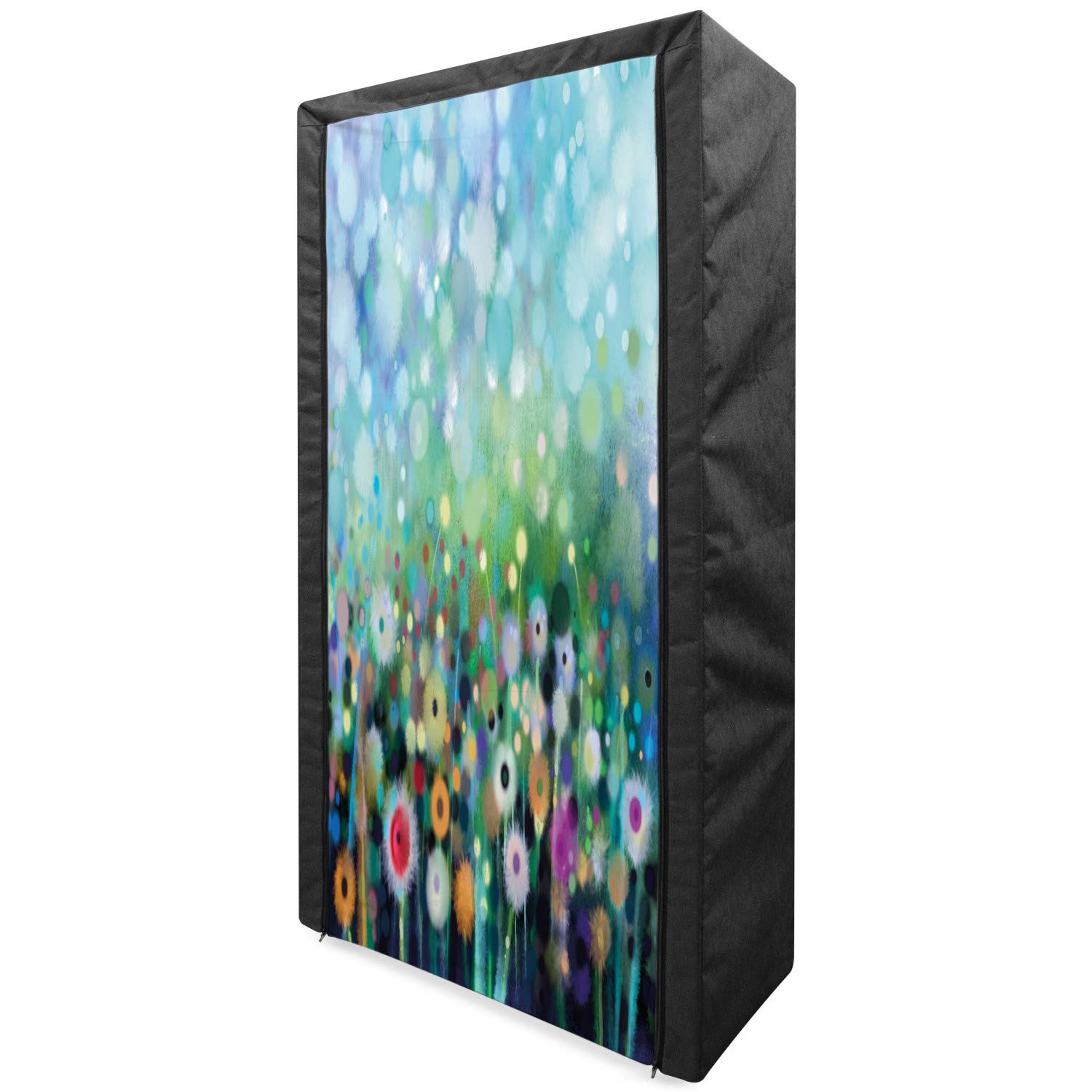 Ambesonne Floral Portable Fabric Wardrobe - 33.5