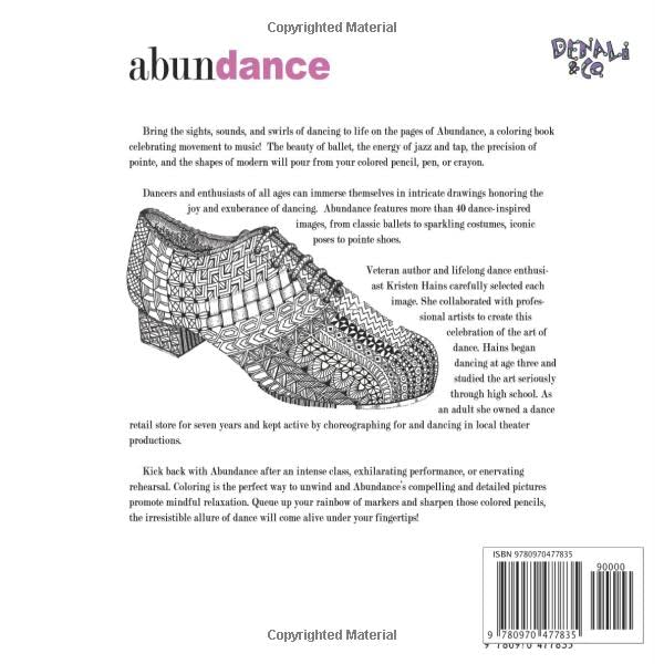 Abundance: A Coloring Book for Dancers of All Ages - Relaxing Art Therapy for Ballet, Jazz & Contemporary Dance Enthusiasts