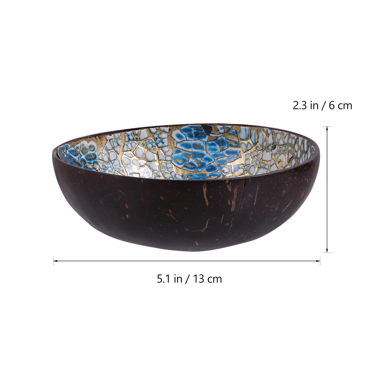 PRETYZOOM 2-Piece Decorative Candy Bowl Set - Blue and White Shell Design for Home Decor, Potpourri, Snack Storage | Perfect for Living Room, Kitchen, and Party Serving (07LTR15JC500QF196L8YPN)