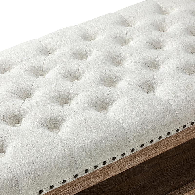 Isaak Upholstered Storage Ottoman Bench with Lift Top - Extra Seating & Hidden Storage for Living Room, Bedroom, or Nursery - Perfect for Blankets, Toys & Home Organization