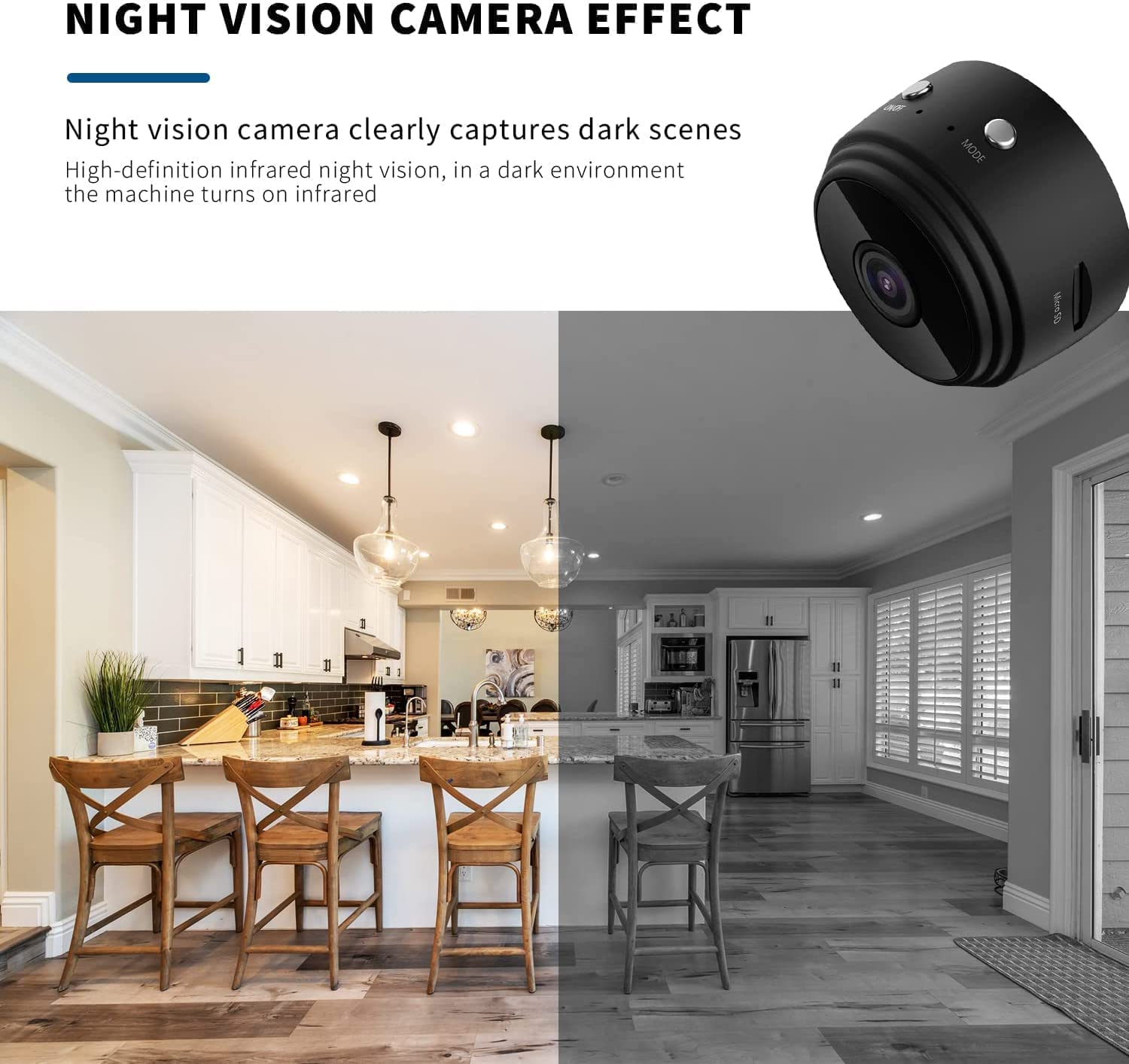 Best Hidden Cameras & Nanny Cams - 1080P HD WiFi Spy Camera with Motion Detection & Night Vision - Wireless Surveillance Camera for Home, Office & Car Security - Mini Hidden Camera for Indoor/Outdoor Monitoring