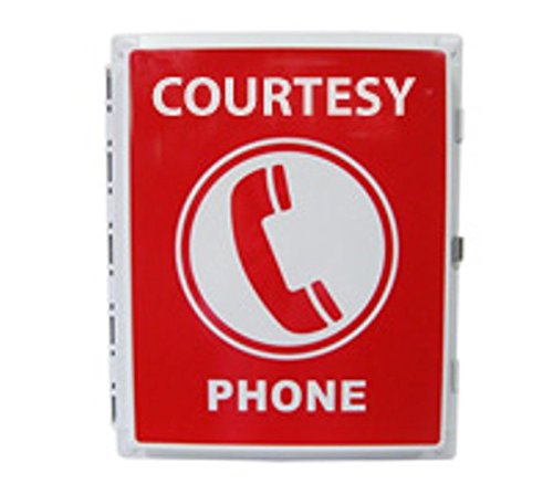 Industrial Wall Phone with Dialpad & Wallplate - Black Retro Office Phone for Warehouse, Factory & Workshop - HQTelecom