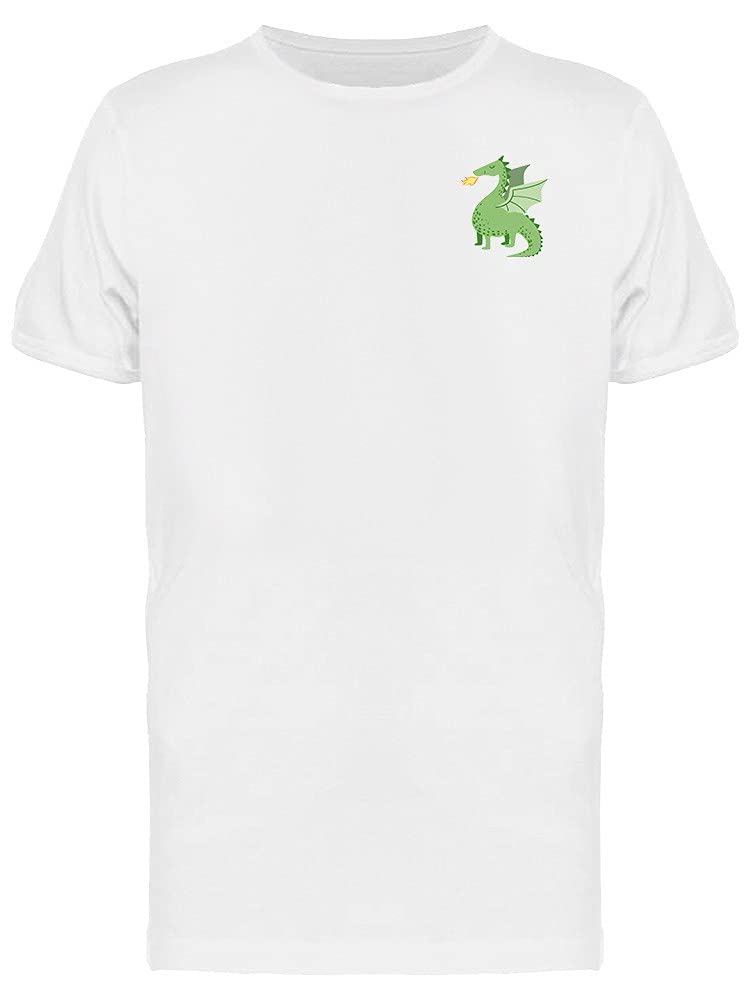 Green Fairytale Dragon Graphic T-Shirt for Men - Casual Cotton Tee for Fantasy Lovers, Gaming & Everyday Wear
