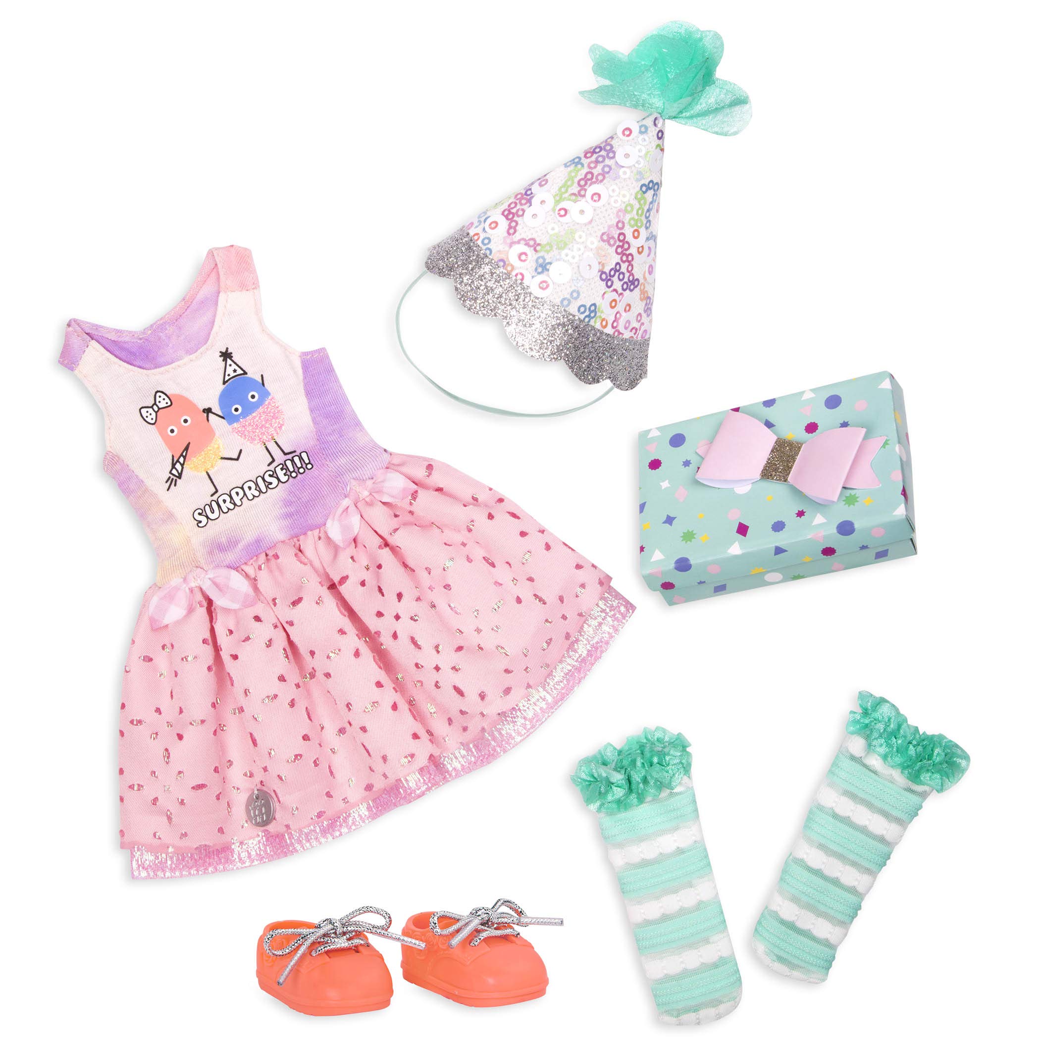Glitter Girls 14-inch Deluxe Birthday Party Doll with Outfit & Accessories - Perfect Gift for Girls Ages 3+ | Birthday Party, Dress-Up Play & Collectible Toy