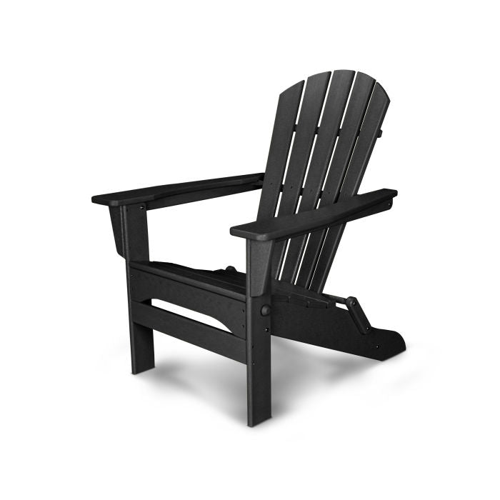 POLYWOOD Palm Coast Folding Adirondack Chair - Outdoor Patio Furniture, Weather-Resistant & Durable - Perfect for Poolside, Beach, Deck, and Garden Relaxation