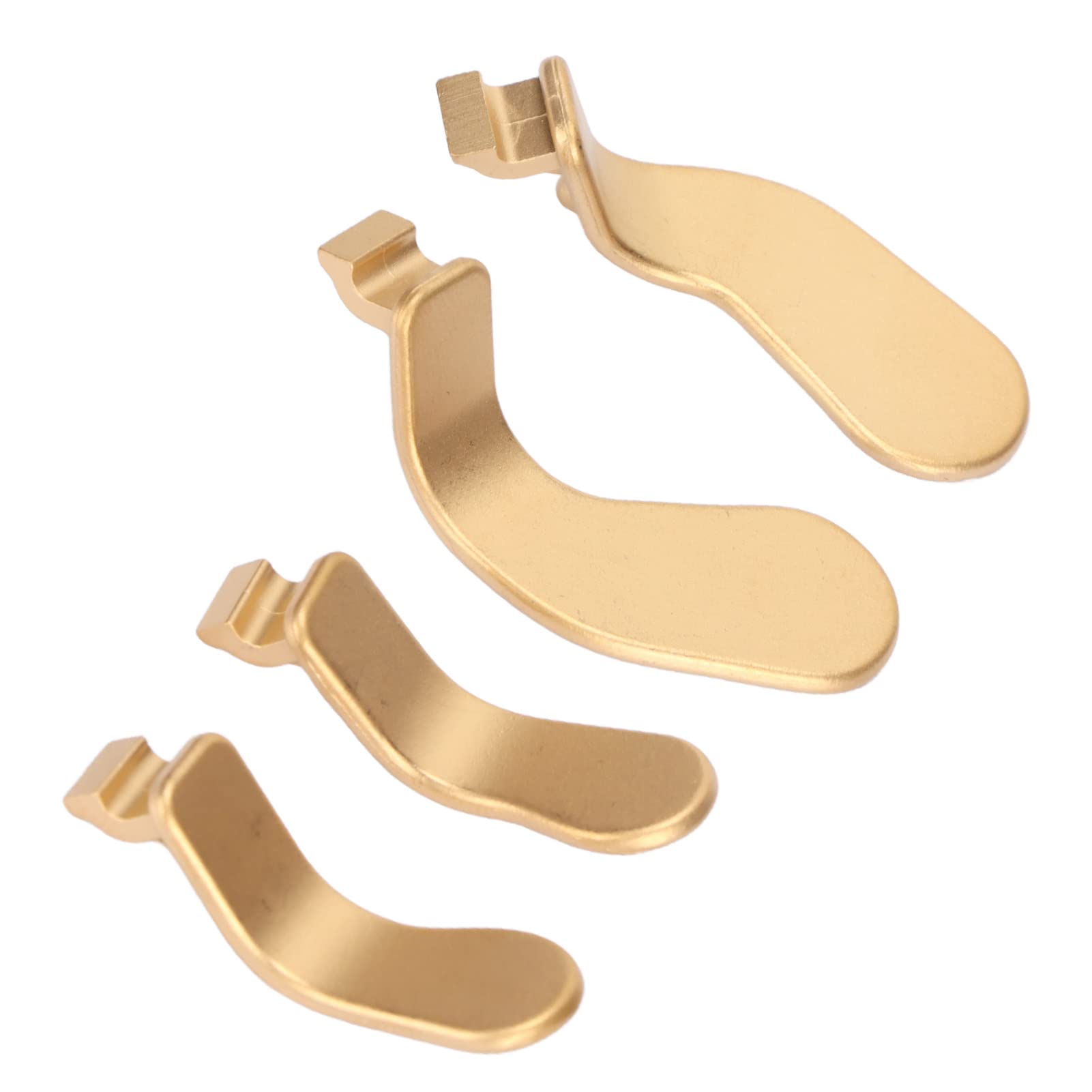 4 Pack Xbox One Elite Series 2 Controller Paddles (Model 1797) - Stainless Steel Trigger Locks Replacement Parts (Gold) - Perfect for Competitive Gaming & Enhanced Control