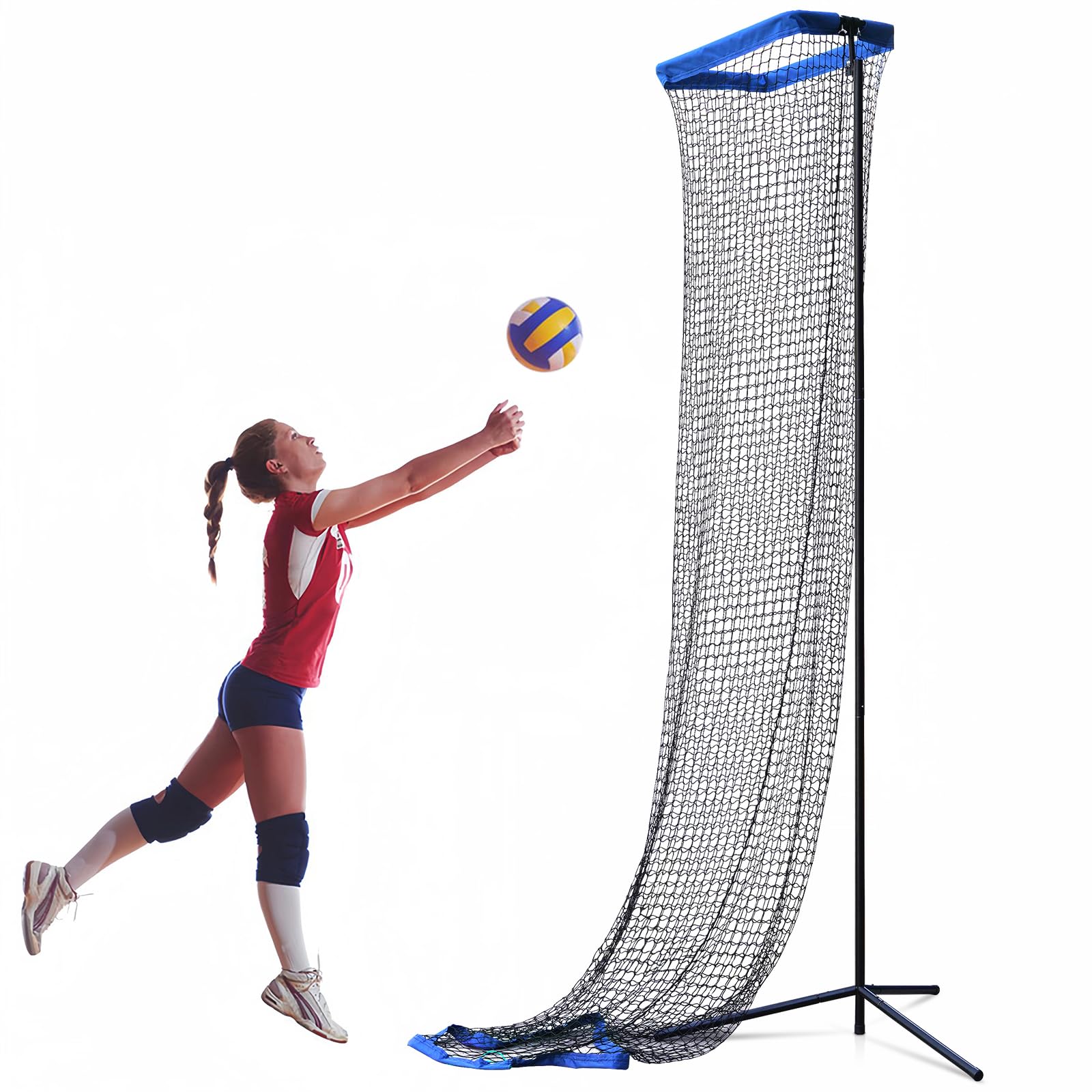 Volleyball Setter Trainer - Adjustable Net for Indoor & Outdoor Practice