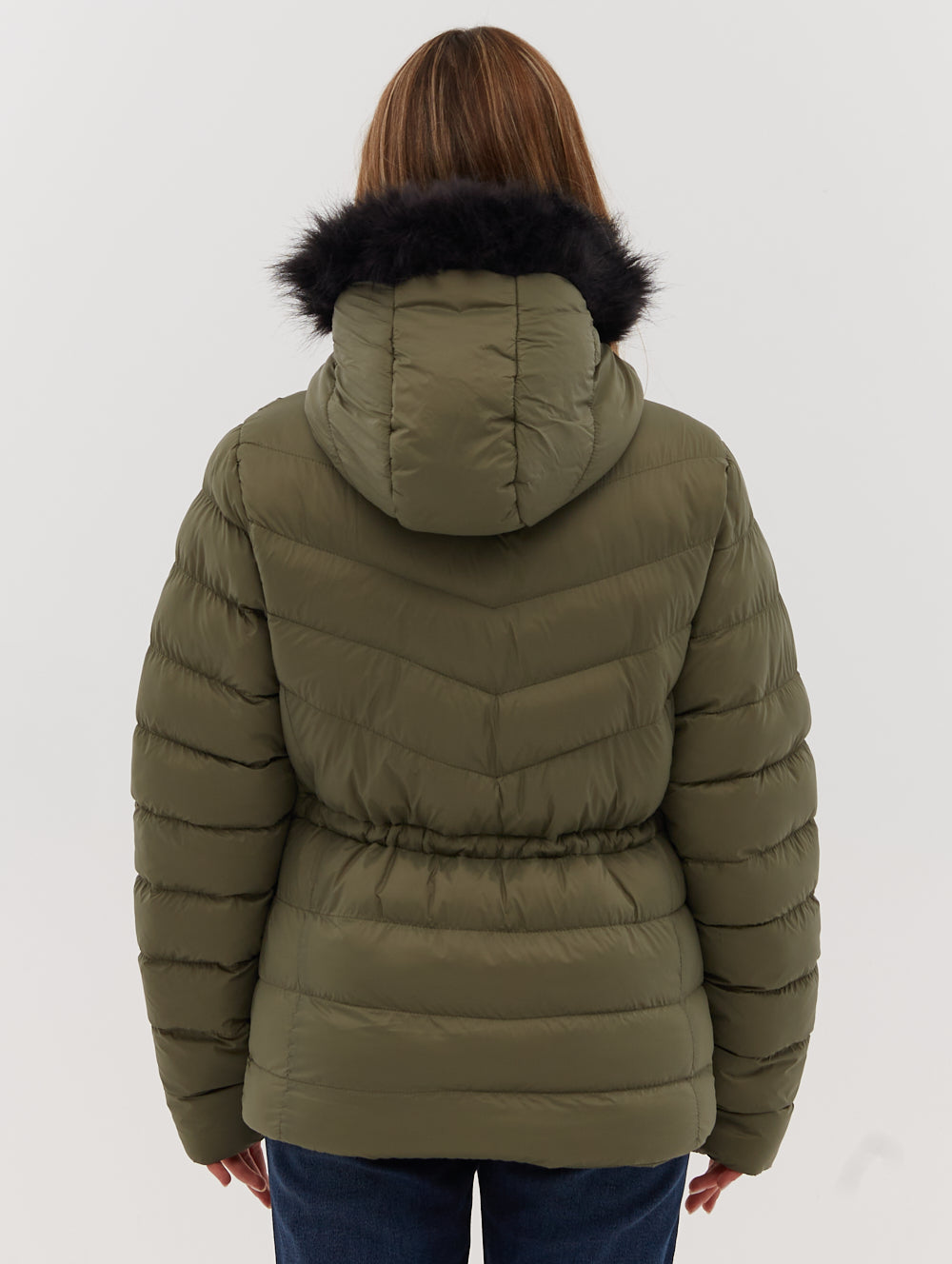 Inken Hooded Puffer Jacket - Lightweight Winter Coat for Women, Waterproof Windproof Insulated Jacket with Warm Faux Fur Trim | Perfect for Skiing, Snowboarding & Outdoor Winter Activities