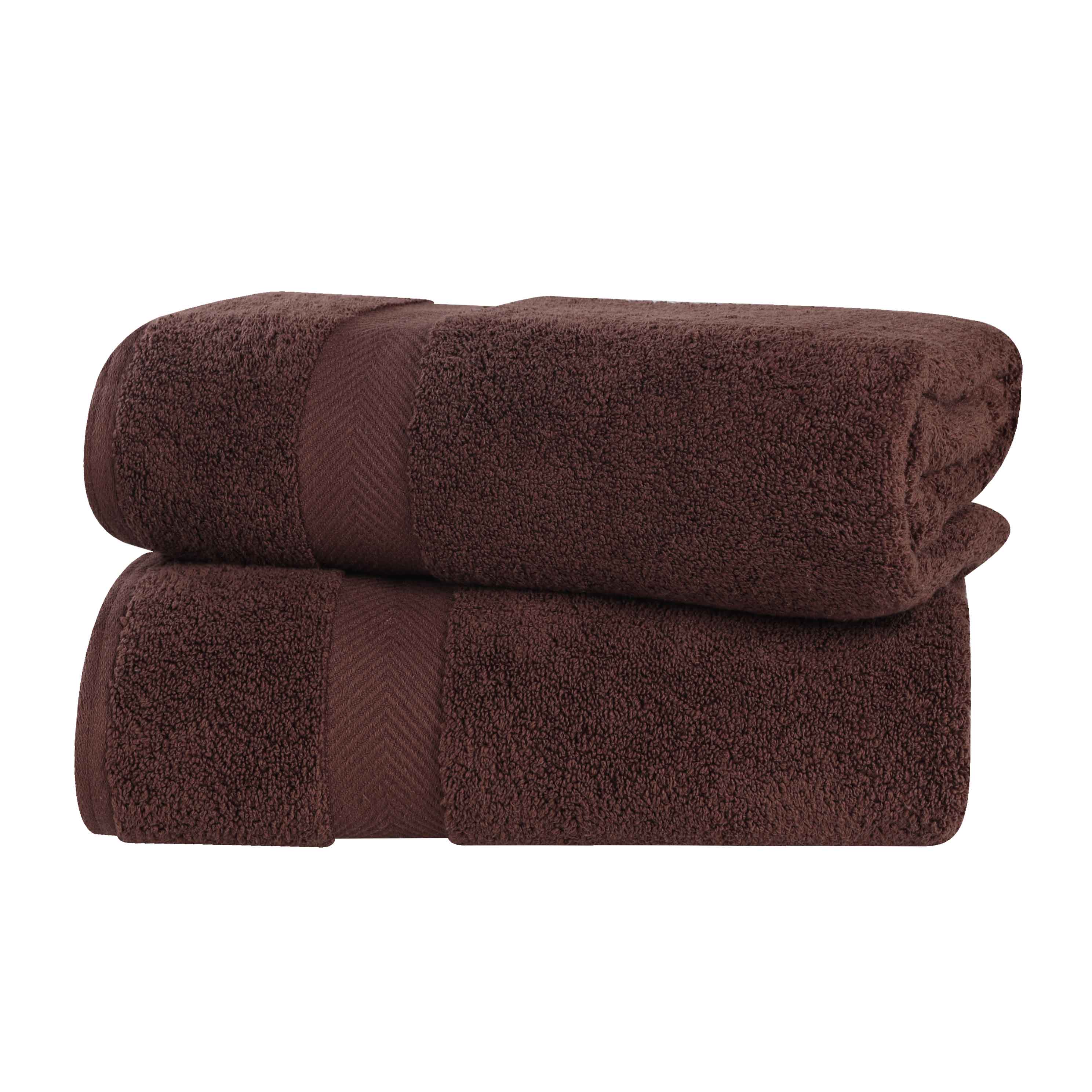 Premium Cotton Zero Twist 2-Piece Bath Sheet Towel Set - Ultra Soft & Absorbent for Spa, Bathroom & Beach Use