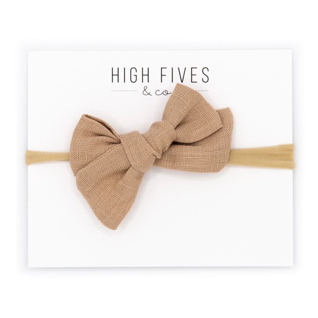 Linen Bow Nylon Headband for Women - Soft Stretch Hair Accessories for Workout, Yoga, and Everyday Style
