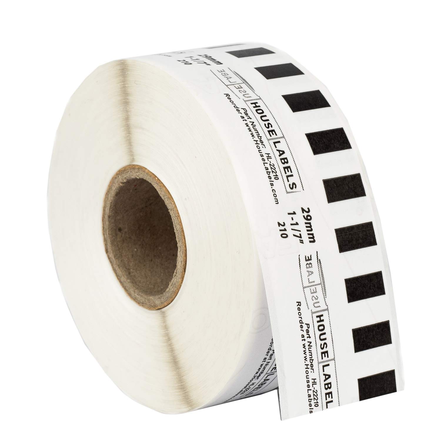 HOUSELABELS Compatible with Brother QL-570 QL-580N QL-700 QL-1050 Label Printer - DK-2210 Replacement Continuous Length Label Rolls (1-1/7