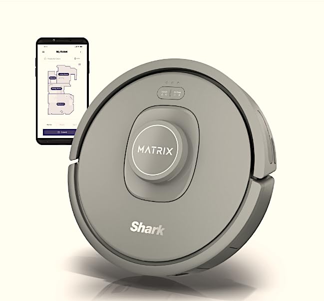 Matrix Robot Vacuum - Powerful Cleaning for Carpets & Hard Floors | Smart Mapping | Pet Hair Removal | Wi-Fi Connected RV2300 | Ideal for Homes with Pets & Multi-Surface Flooring