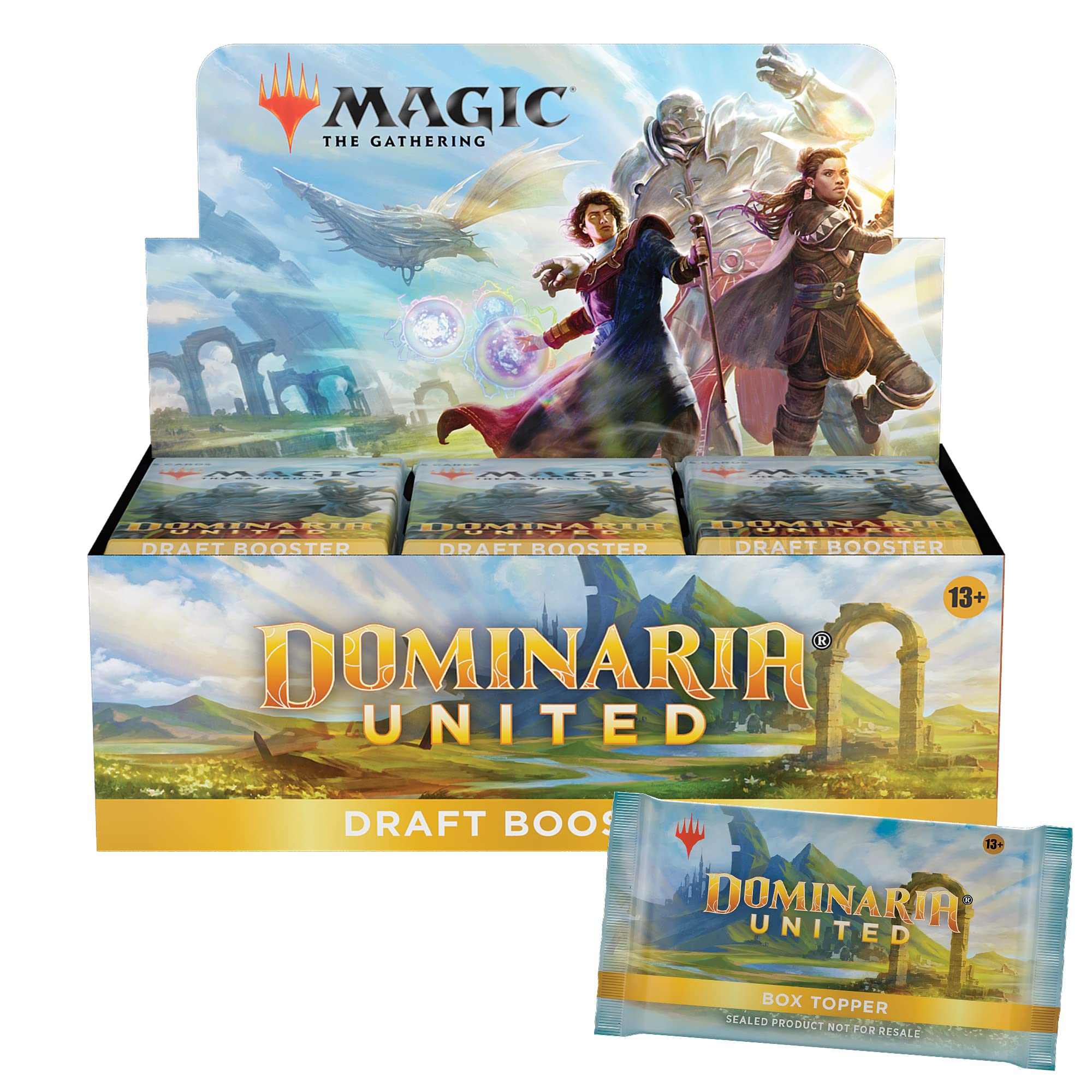 Magic: The Gathering Dominaria United Draft Booster Box - 36 Packs + Exclusive Box Topper Card (541 Collectible Cards) | MTG Card Game, Trading Card Game, Deck Building, Fantasy Strategy Game for Players & Collectors