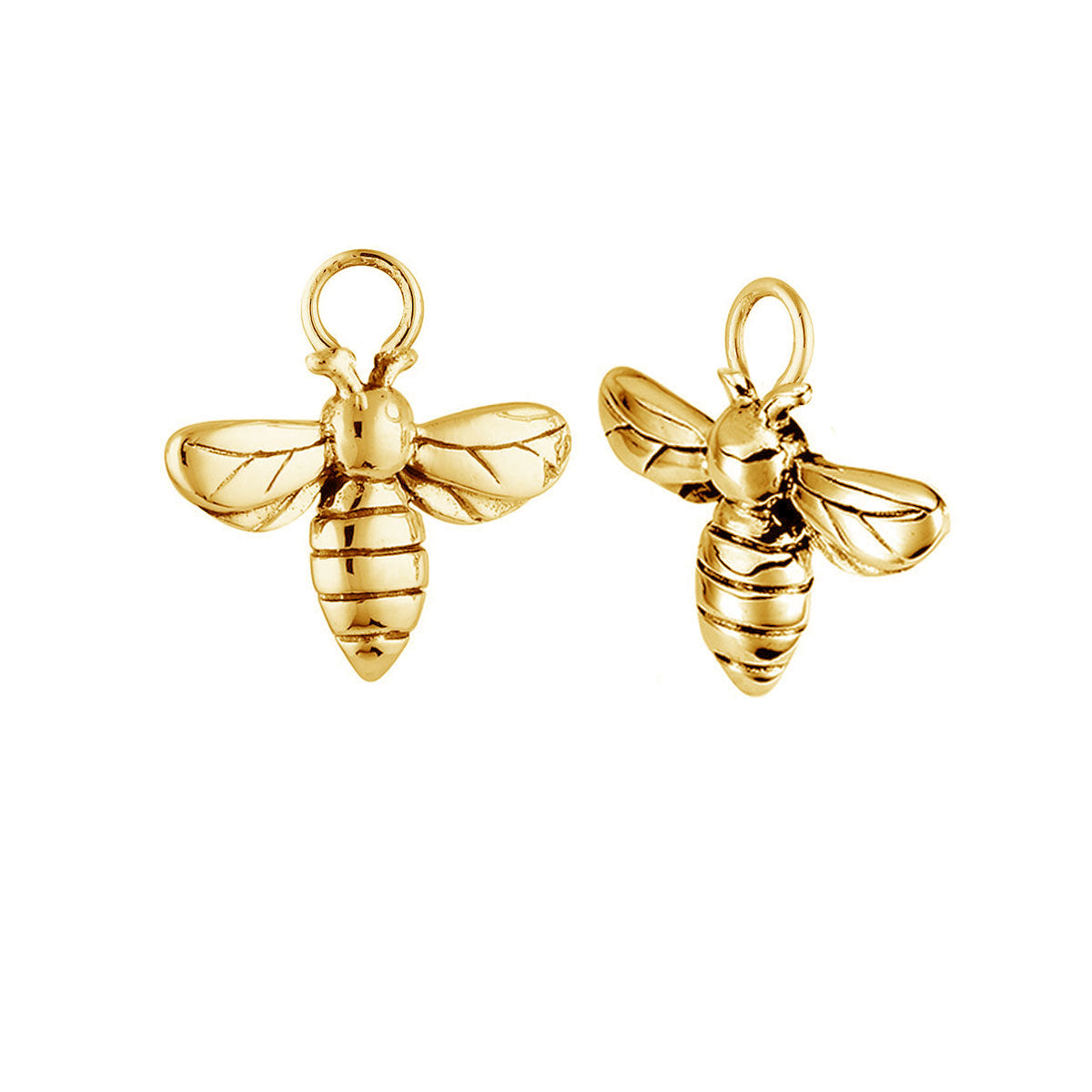 Meant To Bee Gold Ear Charms - 14K Gold Plated Honey Bee Stud Earrings for Women, Dainty Jewelry Gift for Her - Perfect for Everyday Wear, Date Nights & Special Occasions