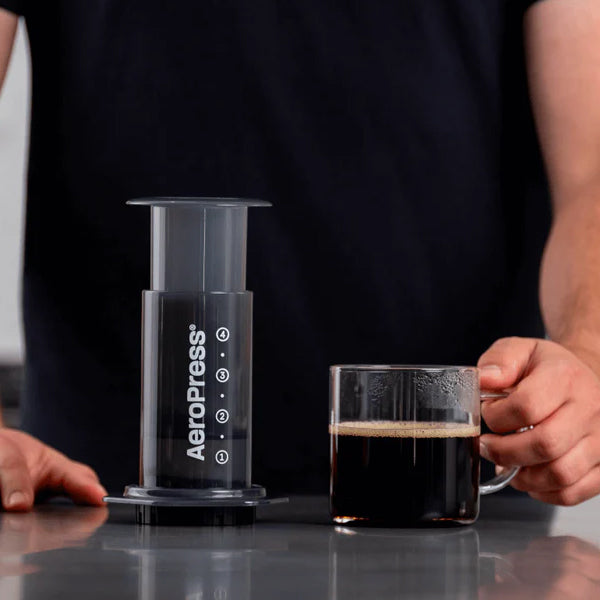 AeroPress Coffee Maker with Able Standard Disk - Portable Espresso & Coffee Brewing Kit for Travel, Camping & Home Use