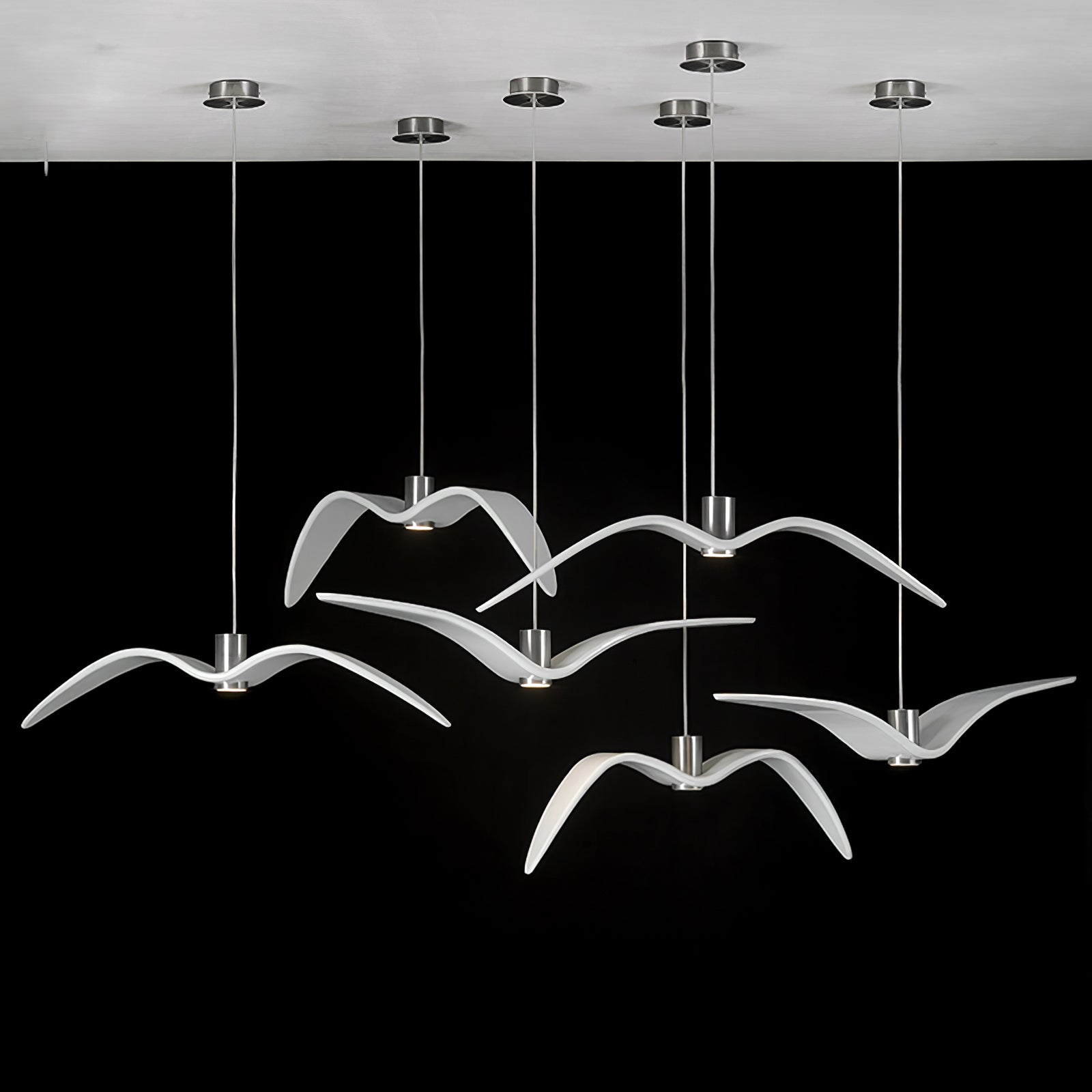Aviara Modern LED Pendant Light Fixture - Dimmable Hanging Chandelier for Kitchen Island, Dining Room & Bedroom Lighting