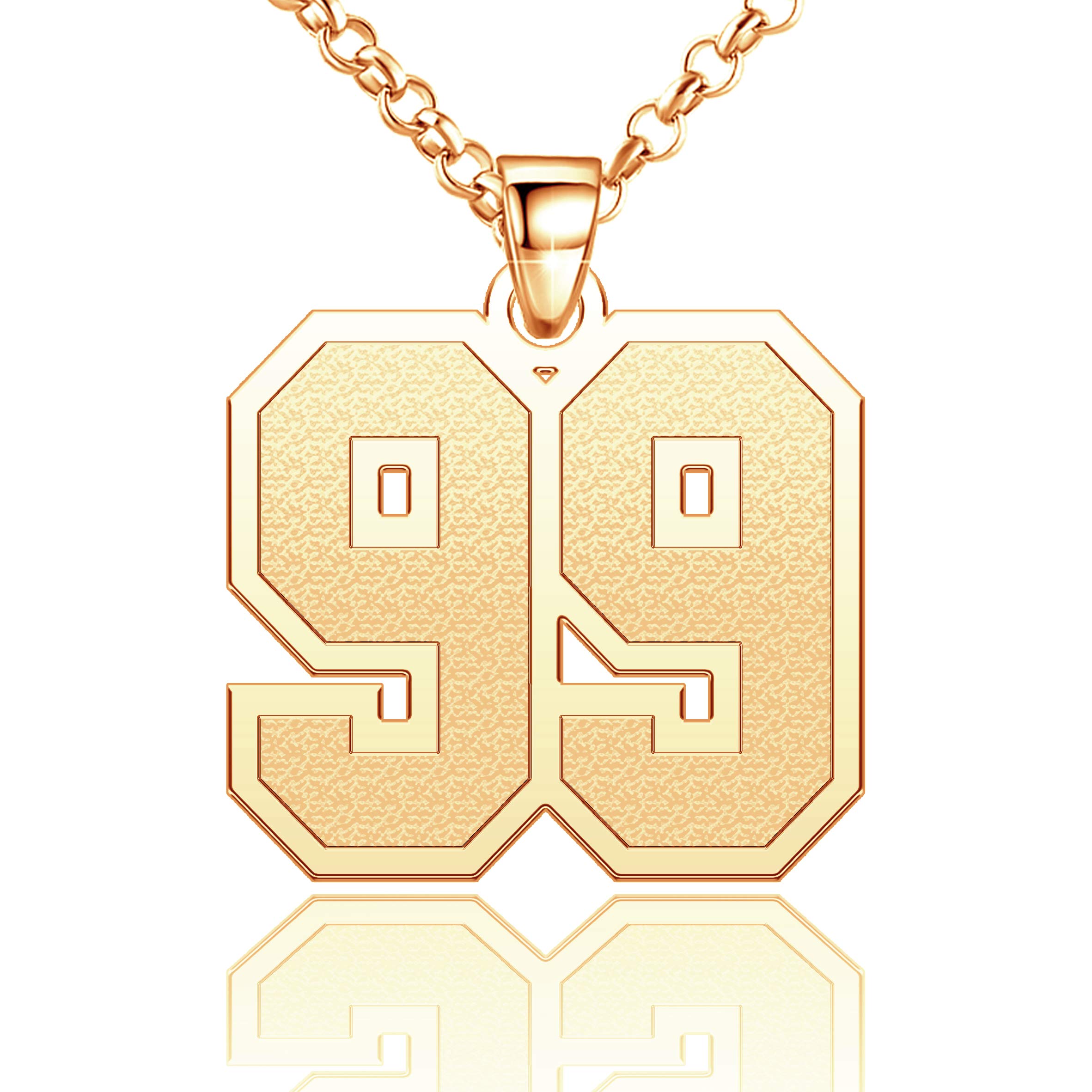 Personalized Number Necklace - Custom Nameplate Chain in 925 Sterling Silver | Moonlight Collections | Birthday Gift, Anniversary Present, Mother's Day Jewelry