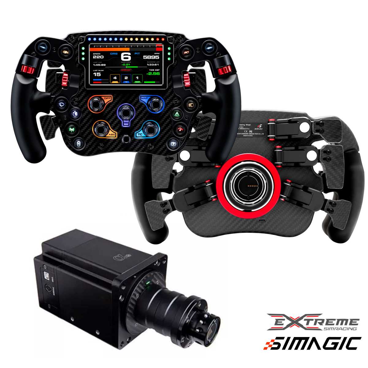 Simagic Alpha Direct Drive Wheel Base - 15Nm Torque for Realistic Racing Simulation | Compatible with PC & PS5 | Perfect for Sim Racing Enthusiasts & Professional Gamers