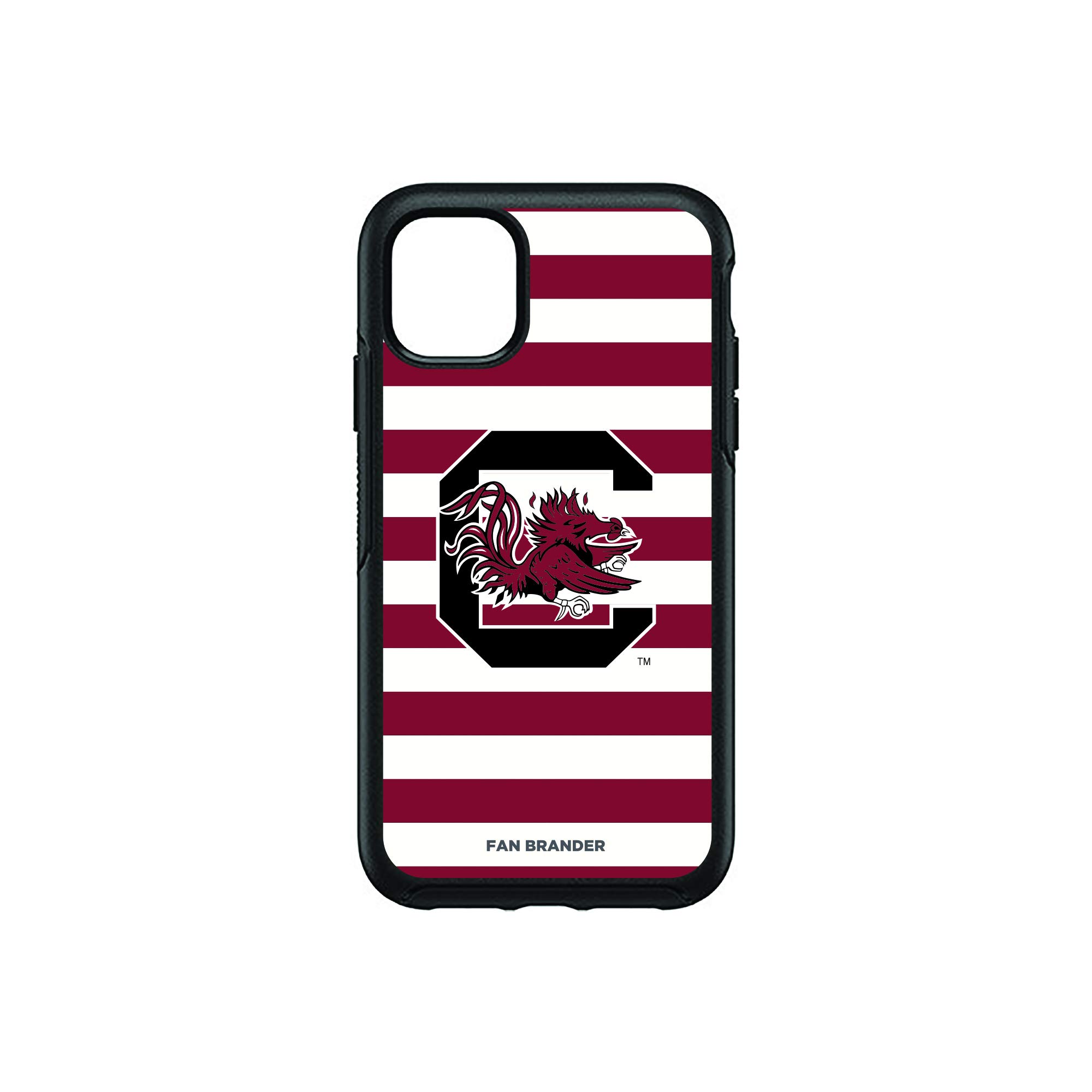 NCAA OtterBox Symmetry iPhone Case with Stripes - for Apple iPhone, Perfect for Sports Fans