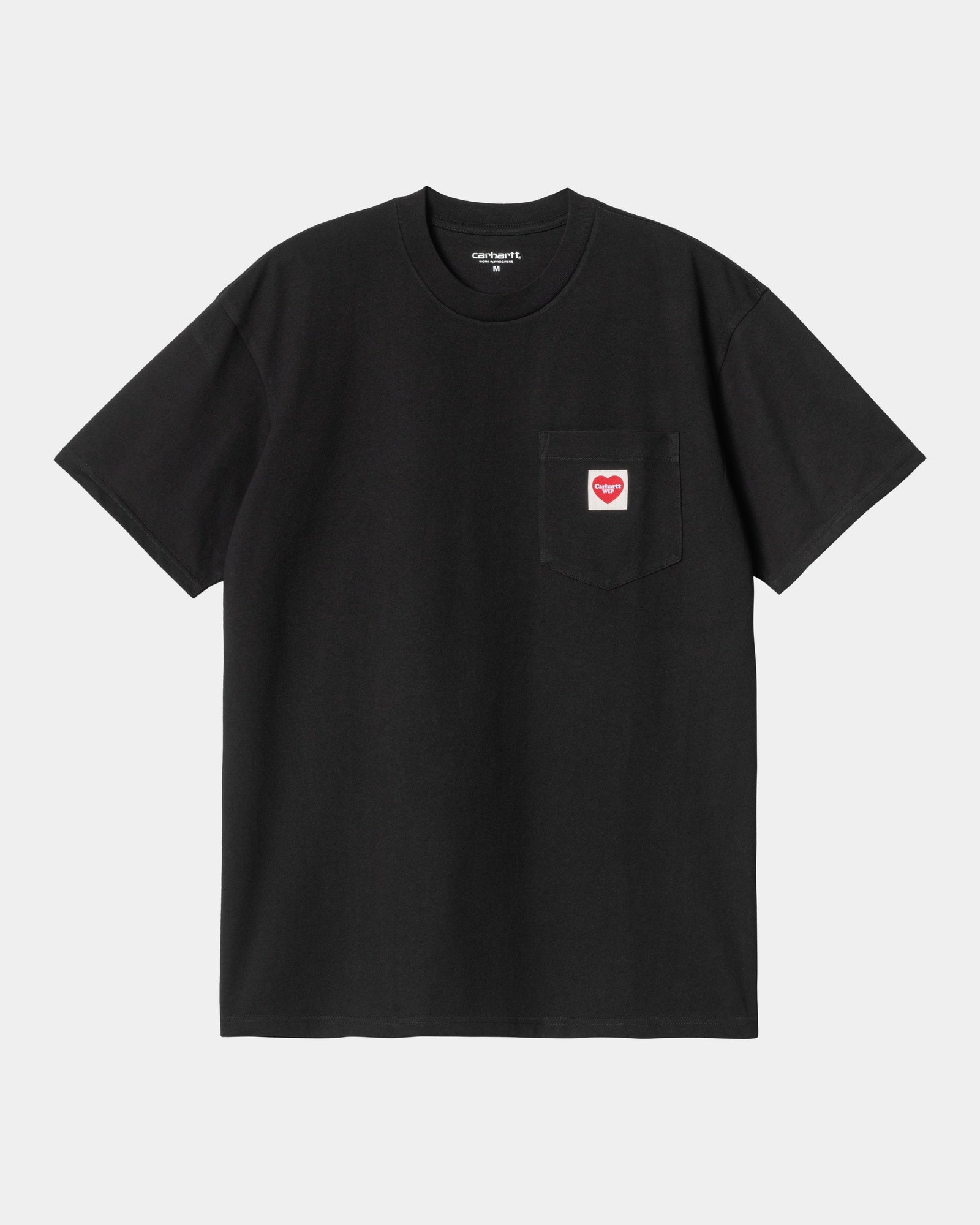 Pocket Heart T-Shirt for Men & Women - Soft Cotton Casual Tee in Black & Red | Perfect for Everyday Wear, Dates, and Gifting