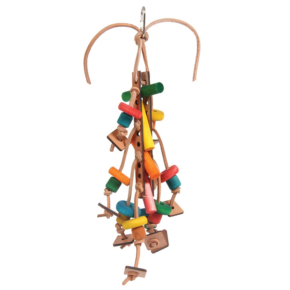8-Inch Caterpillar Bird Toy - Interactive & Chewable Pet Toy for Parrots, Cockatiels & Small Birds - Perfect for Playtime & Training