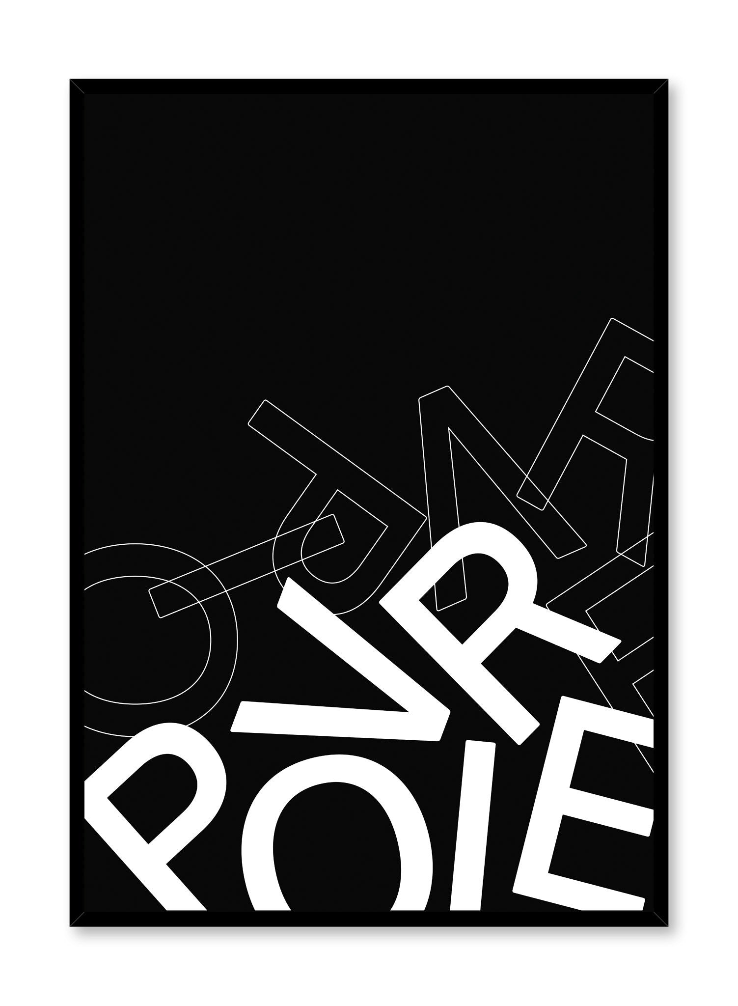 Premium Poivre Poster - Elegant Black & White Wall Art for Home & Office Decor - Perfect for Living Room, Bedroom, or Gift Giving