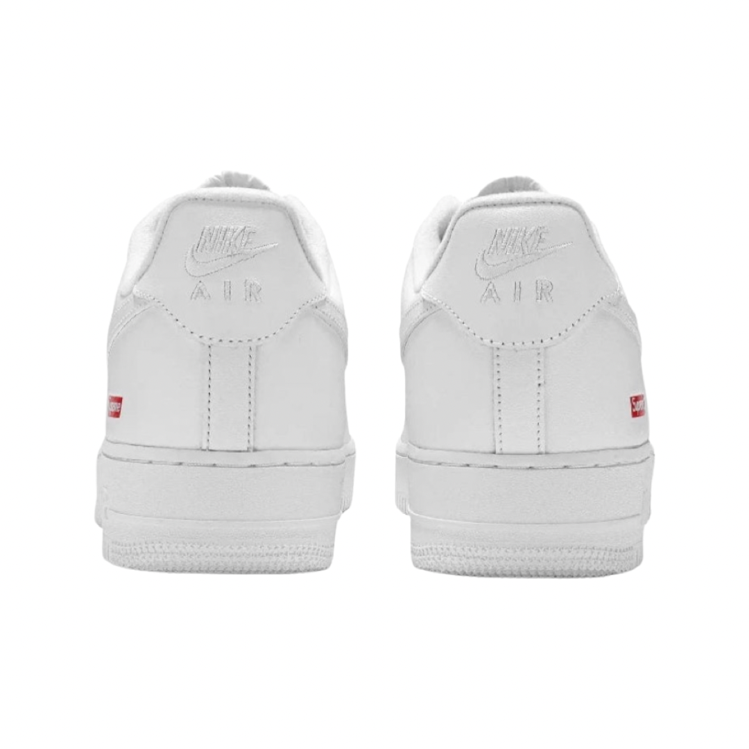 Nike x Supreme Air Force 1 Low White Sneakers - Limited Edition Men's Basketball Shoes for Streetwear & Urban Fashion