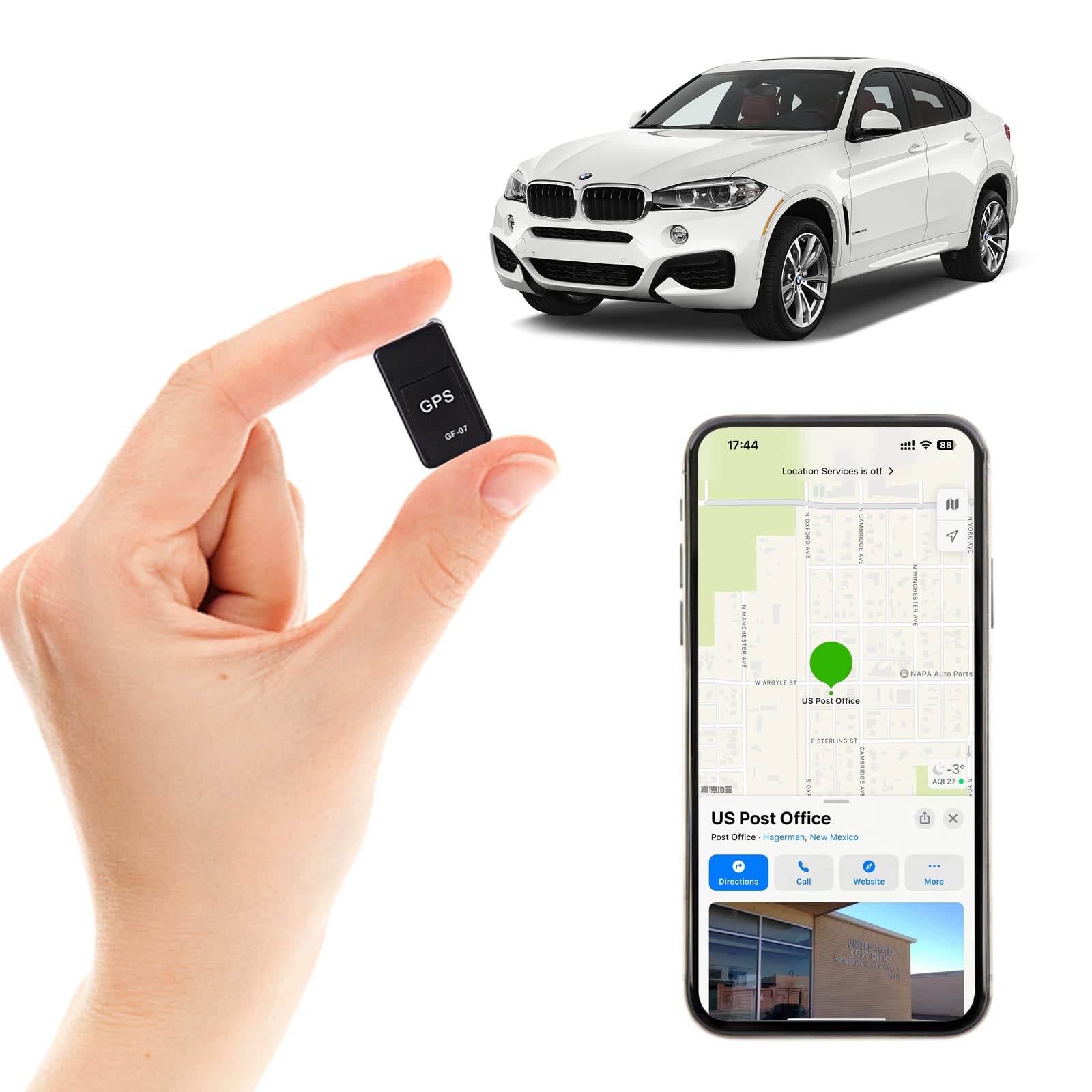 Mini GPS Tracker for Cars - Real-Time Vehicle Locator with No Monthly Fee | USA Coverage for Fleet & Personal Use